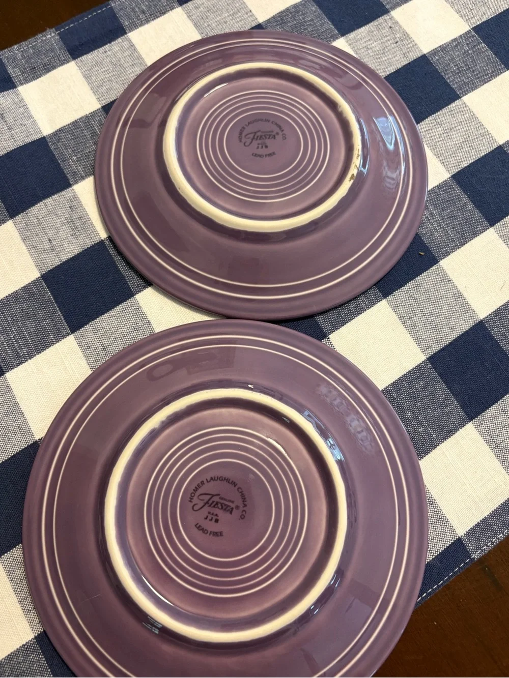 Fiesta, Fiesta-ware salad plates, set of 2, Lilac